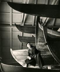 Museumsdirektør Svein Molaug i båtlaget