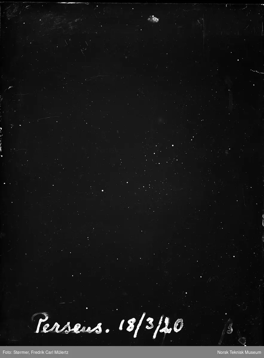 Stjernebildet Perseus, fotografert 18. mars 1920