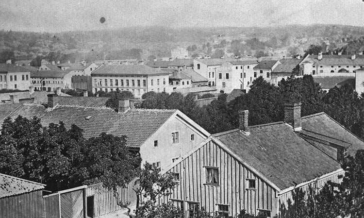 Stadsvy Uddevalla 1860-talet