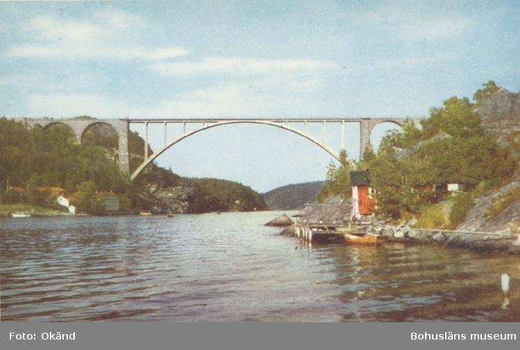 Tryckt text på kortet: "Svinesundsbron".