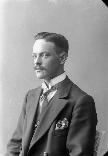 Enligt fotografens journal nr 2 1909-1915: "Andersson, Herr Karl, (Ingeniör J-son)".