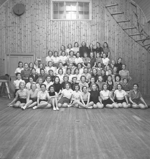 Text till bilden: "Lysekils Gymnastiksförening. 1940.11.29".
