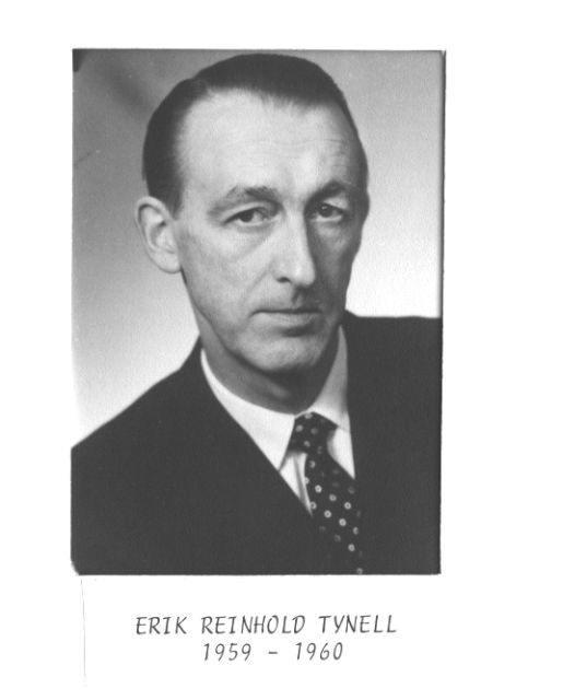 Porträtt av postmästare Erik Reinhold Tynell i Luleå, 1959-60.
