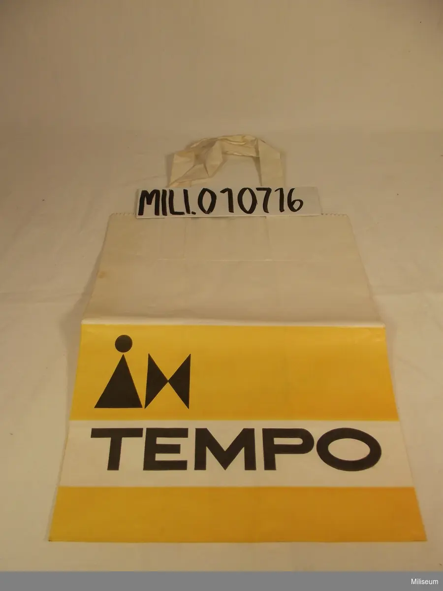 Papperskasse från Tempo, 1960-tal.