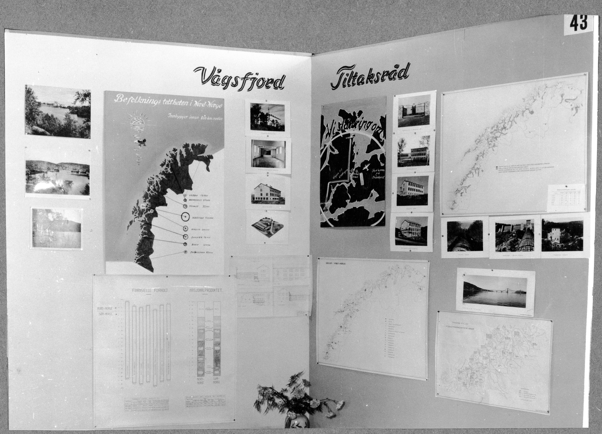 Prosjektstand til Vågsfjord Tiltaksråd under Harstadmessen 1953