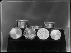 Sarpsborgkomfyren. Kasseroller, lokk, håndtak. Dampkoker?  R