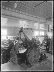 Avistrykkeri i Sarpsborg ant. 1931-32,  trykking av avisa "G