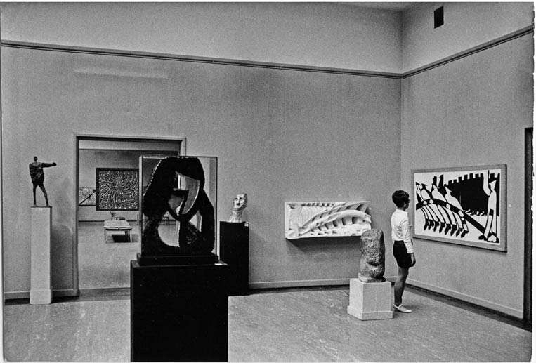 Foto frå Festspillutstillinga i Bergens Kunstforening i 1969.