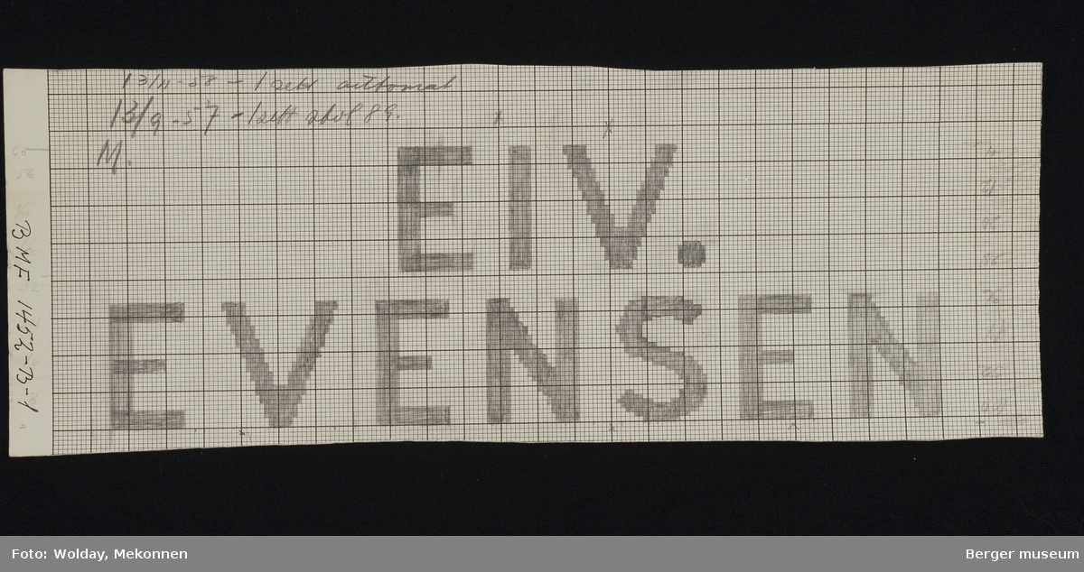 "EIV. EVENSEN" Rederi logo
