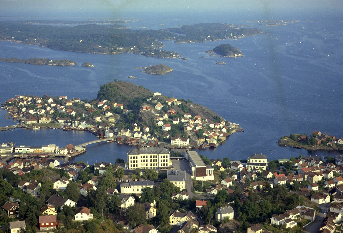 Flyfoto fra Kragerø. Antagelig 1959
