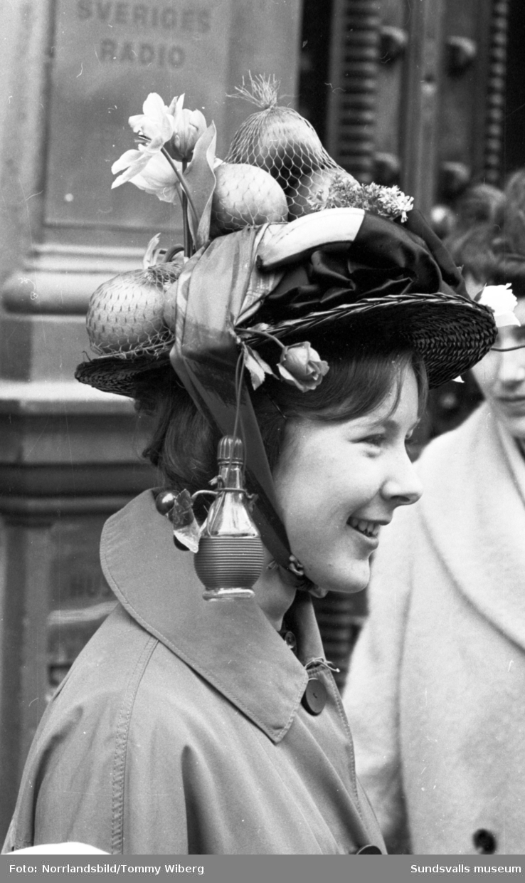 Hattparaden i Sundsvall 1961.