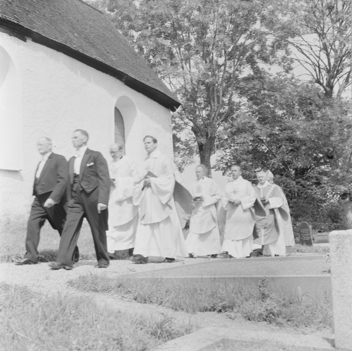 Invigning Häggeby kyrka, Häggeby socken, Uppland 1953