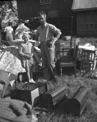 Vardens arkiv. "Brann i Kvelde" 09.07.1953