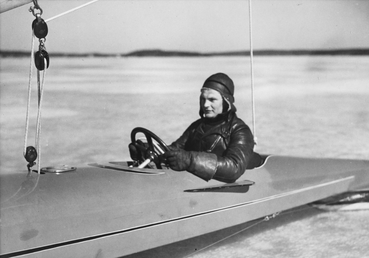 Internationella isjaktsseglingarna på Stora Värtan 1940.
