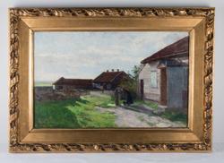 Jærtun [Olje på lerret]