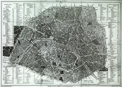 Frankrike: Kart over Paris