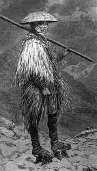 Tegning, japansk bonde