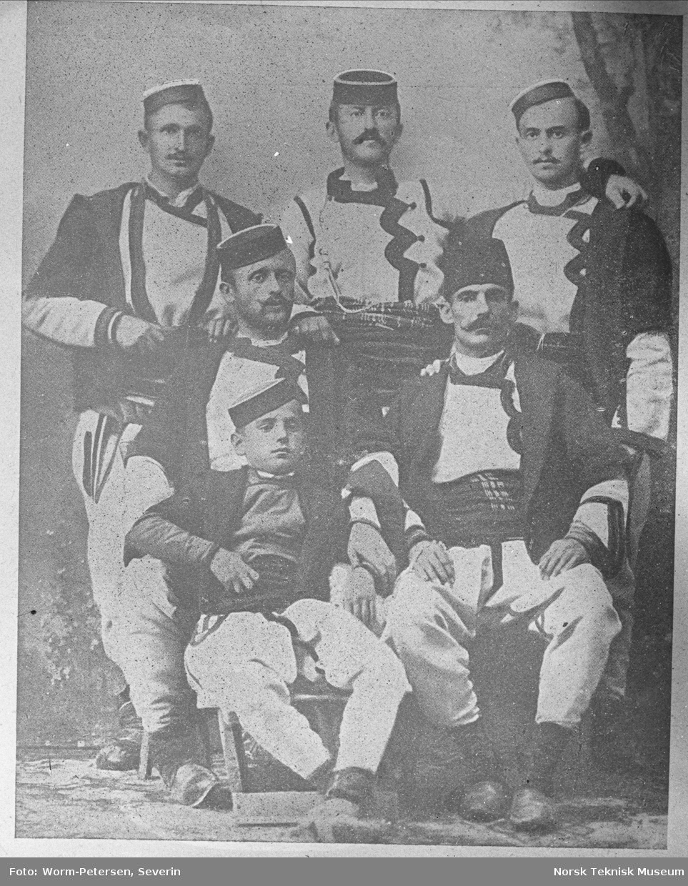 Serbiske bønder i byen Monastir