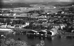 Levanger sentrum og litt fra Nesset.  Med utsikt fra Staupsh