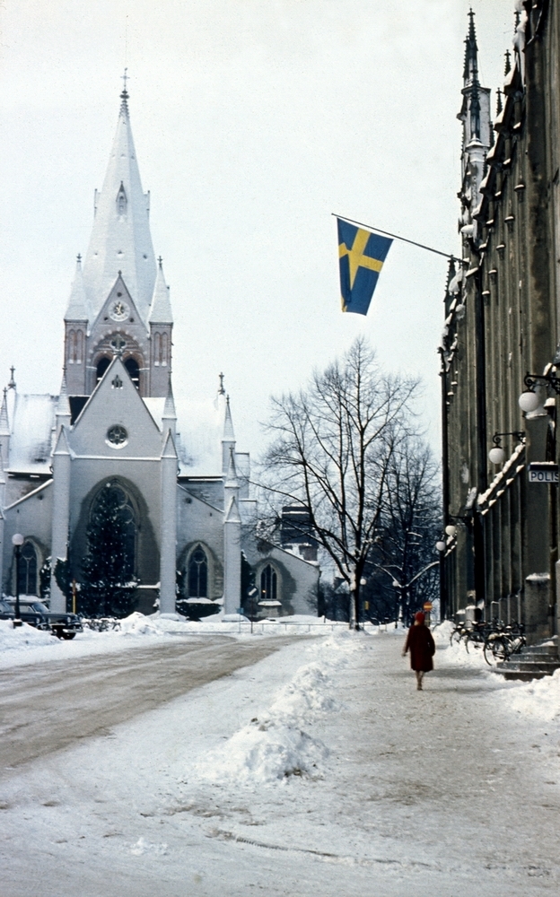 Nikolai kyrka från Stortorget ( vinter ).