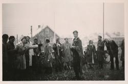 Russefeiring 1950. Namsos. Russedåp