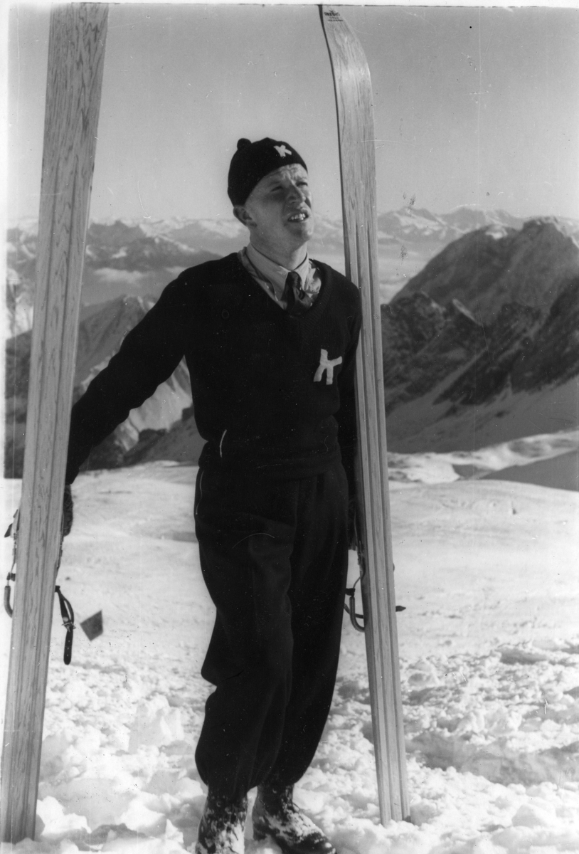 Norwegian skier Birger Ruud in Germany 1934