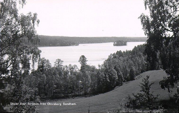 Utsikt över Stråken från Olofsborg, Sandhem.