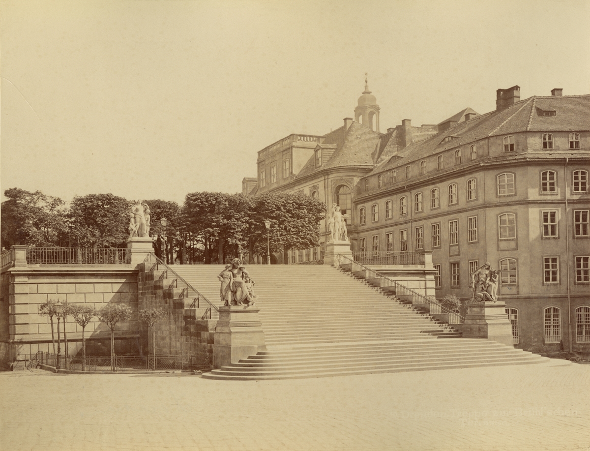 Brühls Terasse i Dresden, 1883.