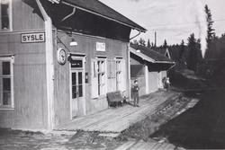 Fra Sysle stasjon. A/L Hølandsbanens veterantog fra Krøderen