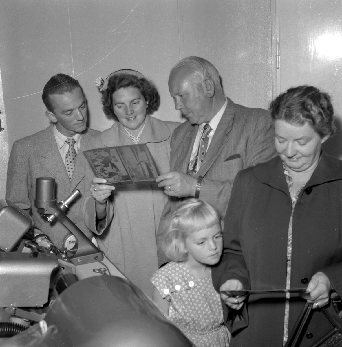 Rundvandring på Örebro Kuriren.
25 augusti 1955