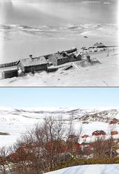 Refotografering. Ustaoset jernbanestasjon ligger i åpent lan