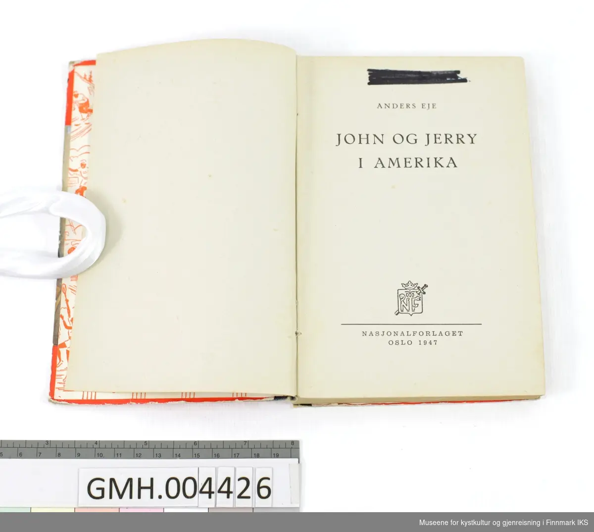 Bok: Anders Eje. John og Jerry i Amerika. Nasjonalforlaget, Oslo, 1947.