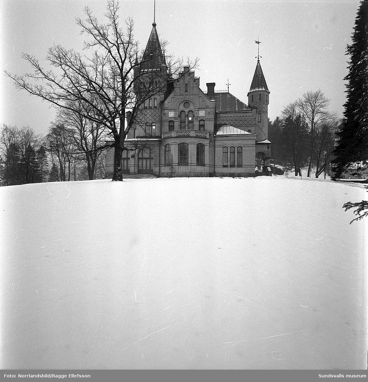 Vinterbilder på Merlo slott, SCA-arkiv.