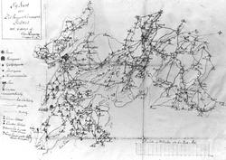 Avfotografert kart av Moss og Rygge. 
"Vejkart over Det Rüg