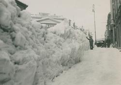 Store snømengder på Sørlandet 1937