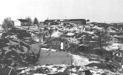 Moss, parti fra Moss, ukjent sted,  ca. januar 1965.