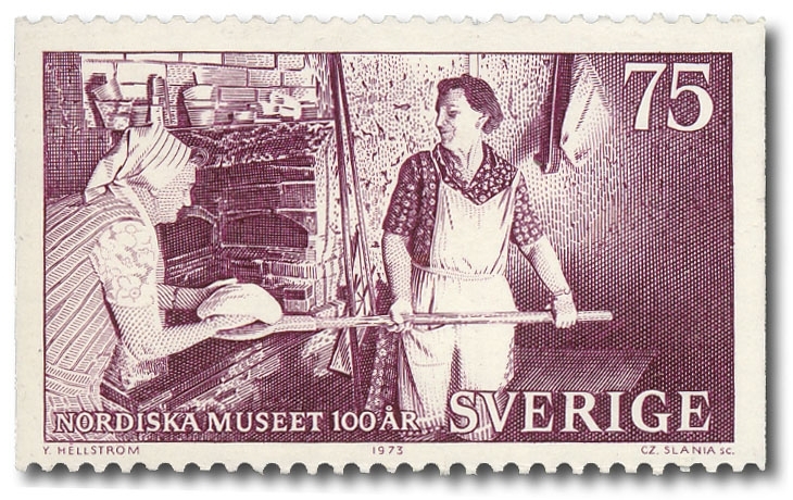Brödbakning i Utbunge, Gotland.