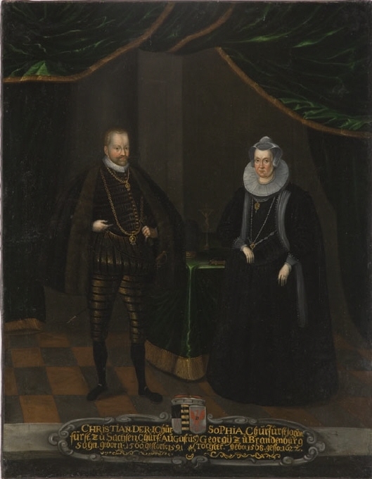 Kristian I, 1560-1591, kurfurste av Sachsen, Sofia, 1568-1622, prinsessa av Brandenburg