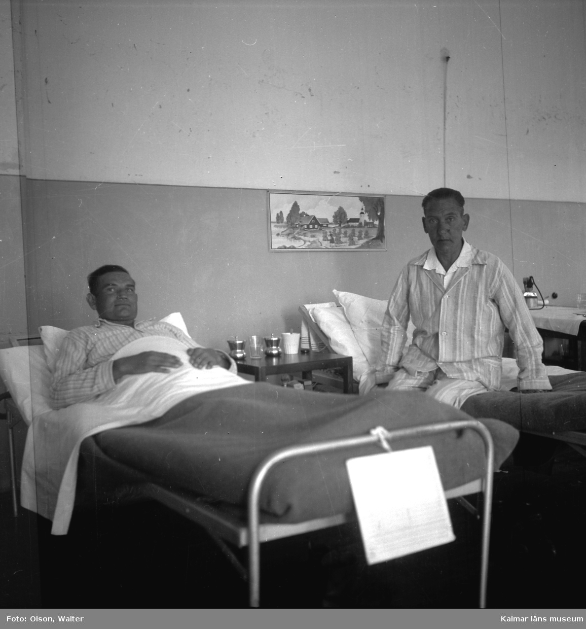 Sängliggande patienter på Beredskapssjukhuset.