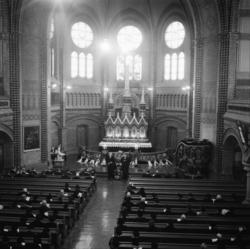 Vardens arkiv. "Begravelse til res. kap. Riis i Skien kirke"