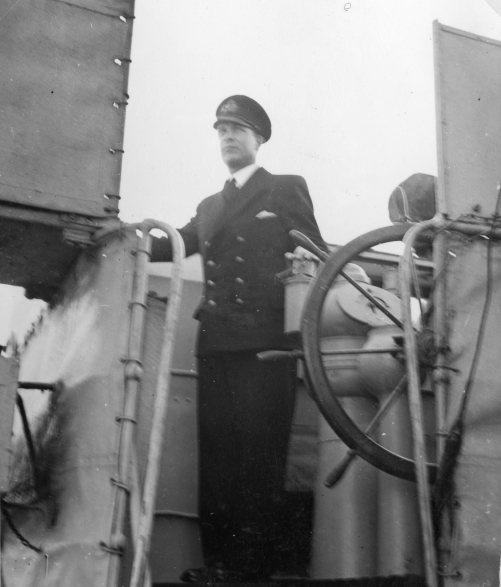 Gösta Fransson ombord på Najaden