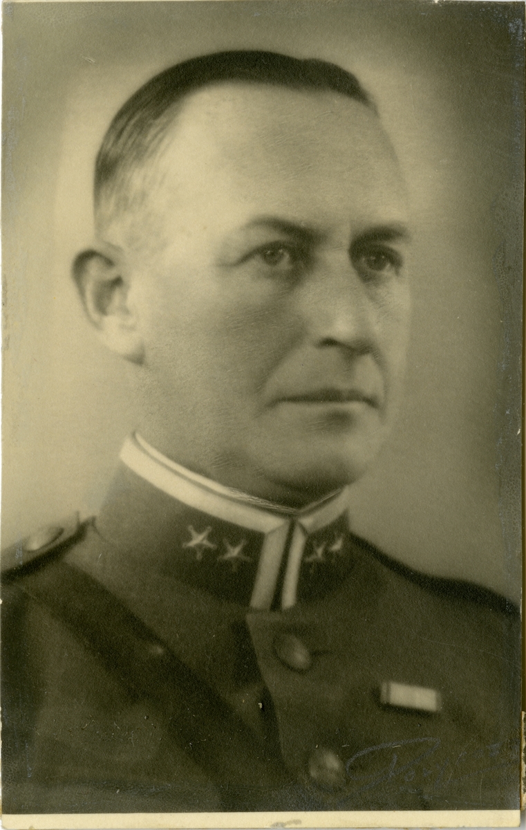 Porträtt av Sven Ryman, överstelöjtnant vid Hälsinge regemente I 14.