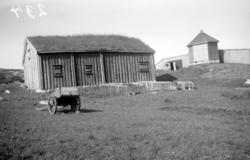 Almskårstua (1816) og Vardetårnet (1808) på museumstomta i C