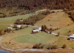 Flyfoto fra Liaskog på Meisingset. Bildet er datert 30. juli