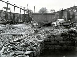 "10/8." Foto fra anleggsområdet til Storvik Mekaniske Verkst