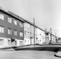 Foto fra Clausens gate på Kirkelandet i Kristiansund.
Dateri
