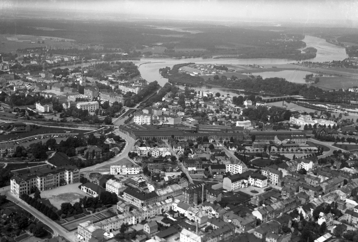 Karlstad från Herrhagen och norrut år 1933.