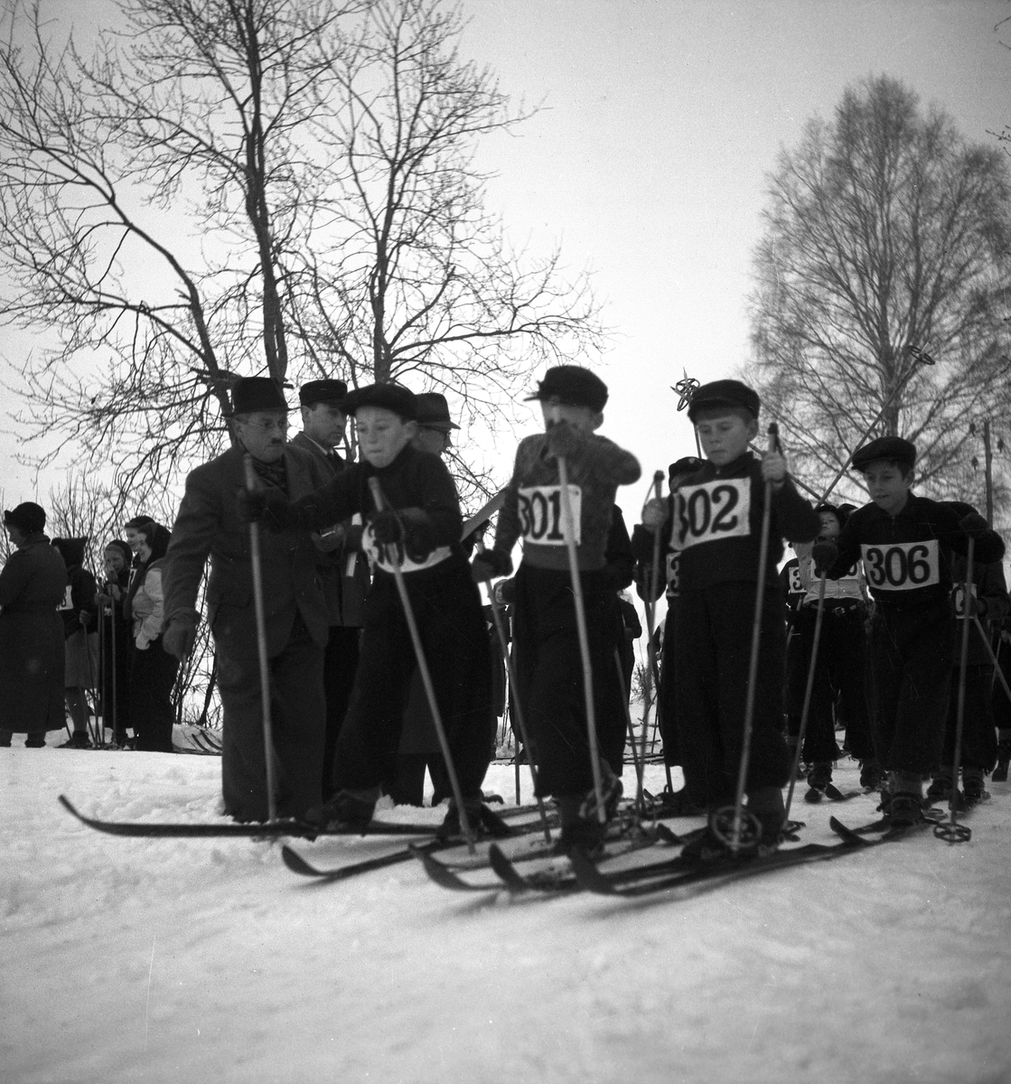 Skolskidtävling i Karlstad 1941.