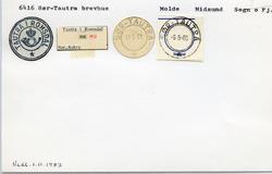 Stempelkatalog  6416 Sør-Tautra, Midsund kommune, Sogn og Fj