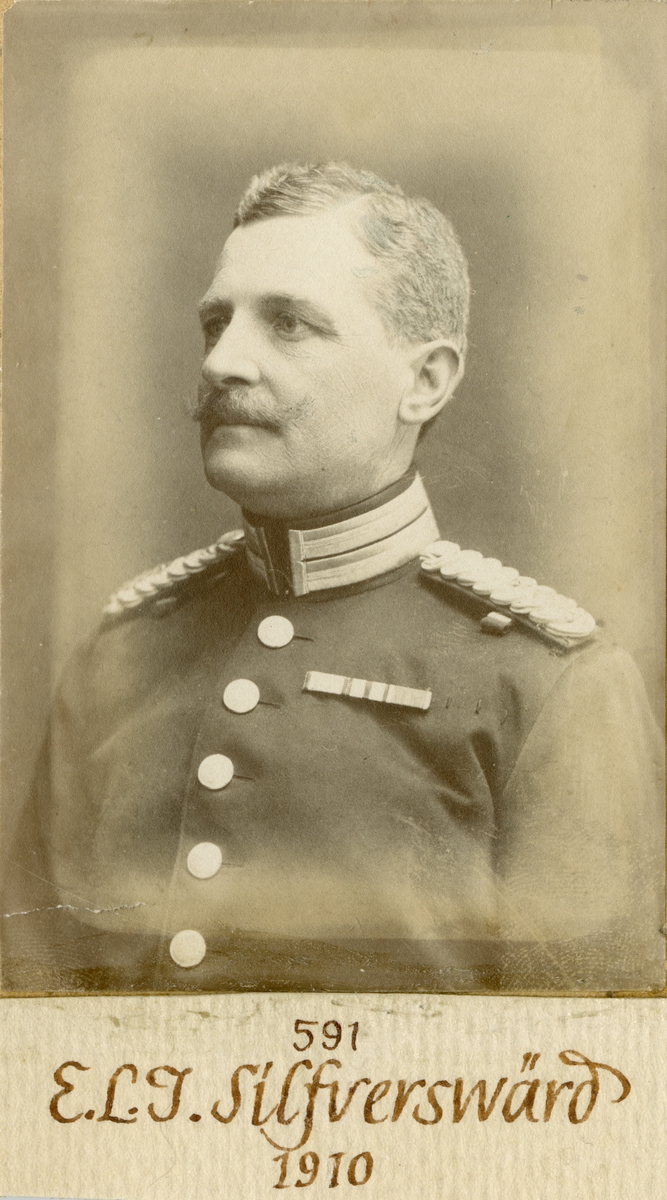 Porträtt av Ernst Lars Isak Silfverswärd, major vid Göta livgarde I 2.